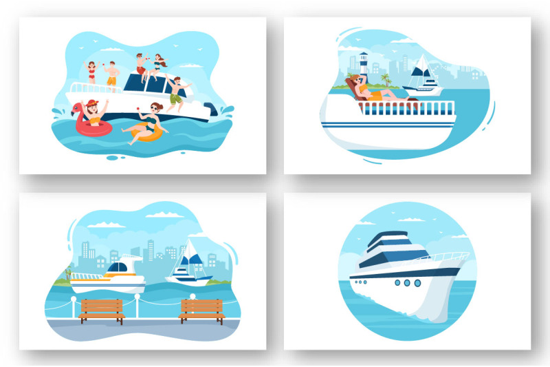 13-yachts-at-ocean-illustration