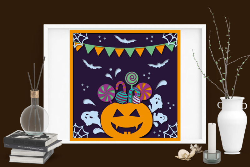 multi-layered-halloween-greeting-card-3d-paper-clipping