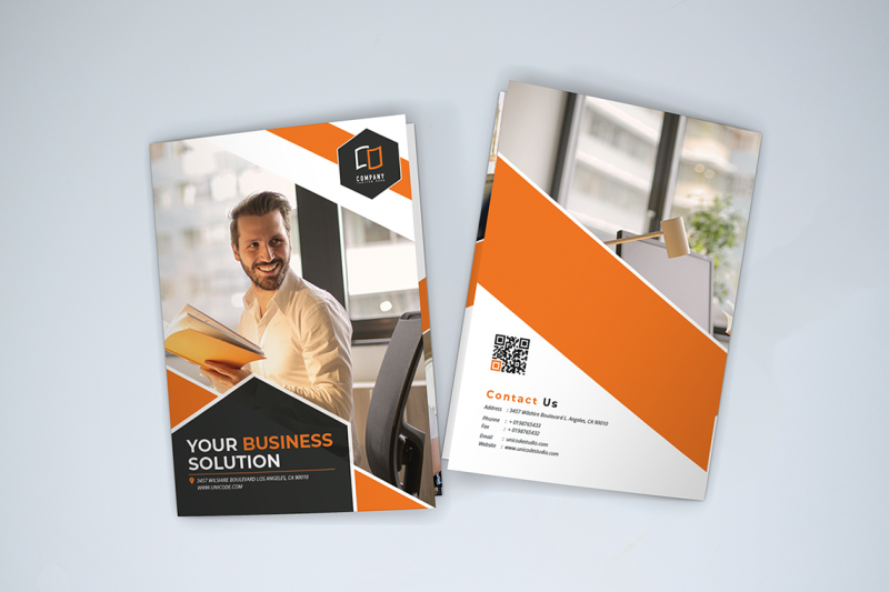 bifold-business-brochure-template