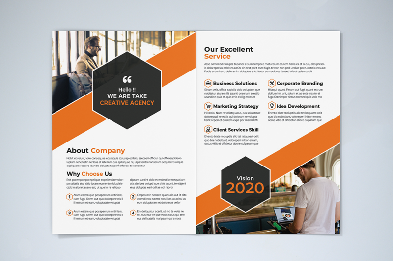 bifold-business-brochure-template