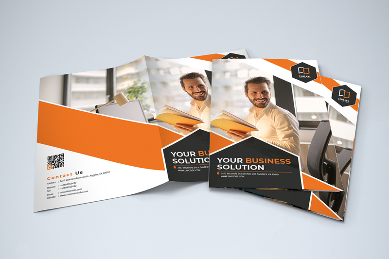 bifold-business-brochure-template