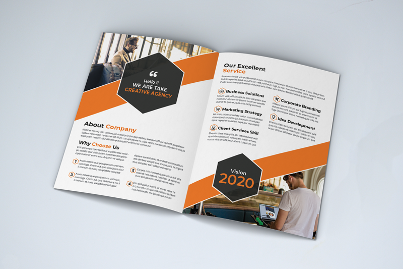 bifold-business-brochure-template