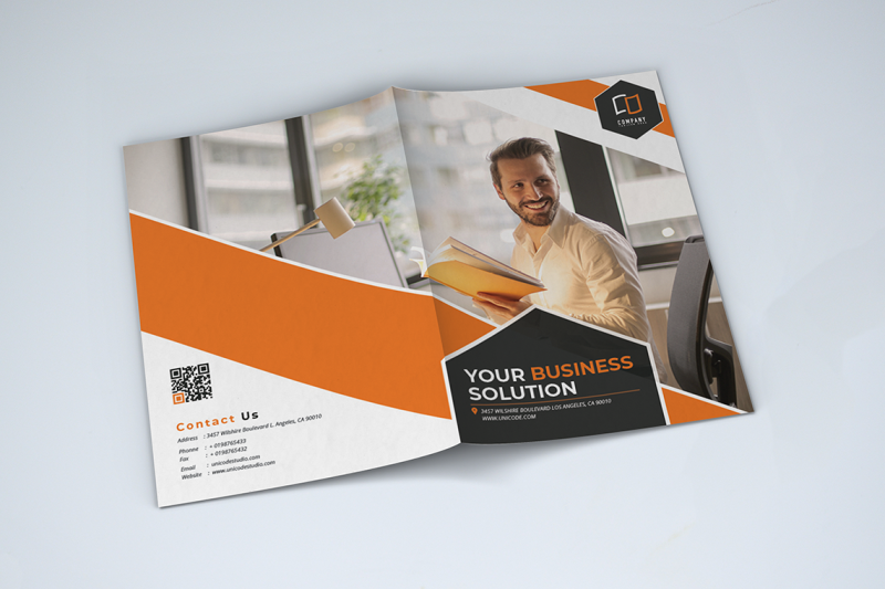 bifold-business-brochure-template