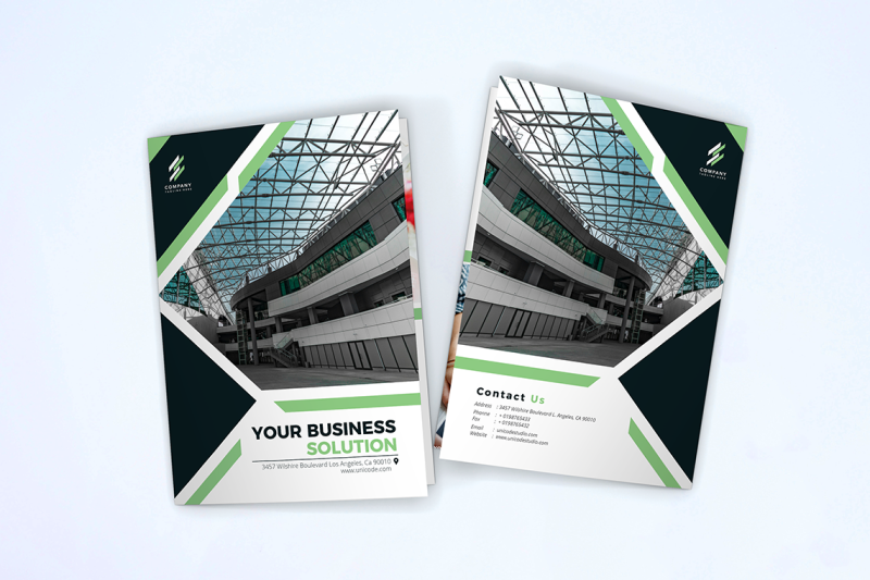 bifold-business-brochure-template