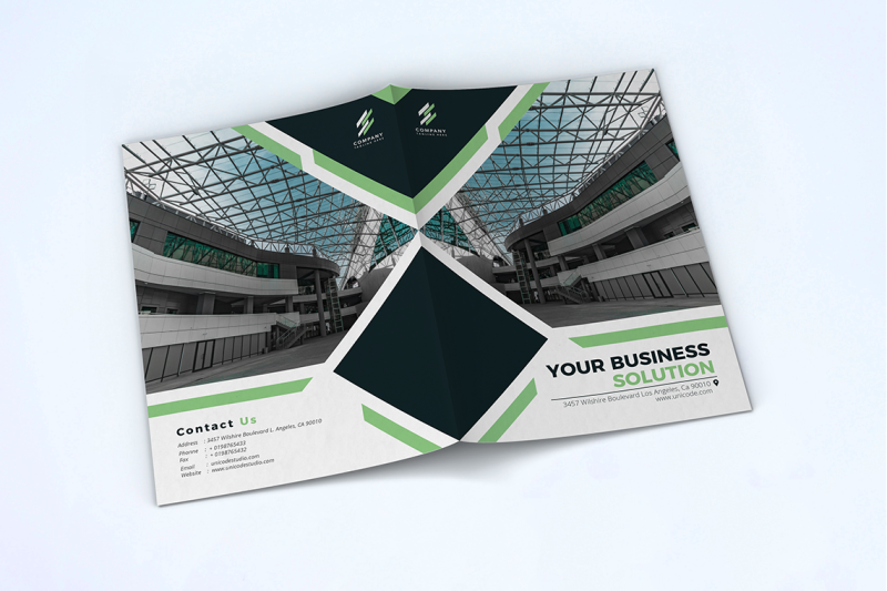 bifold-business-brochure-template