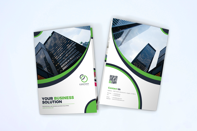 bifold-business-brochure-template