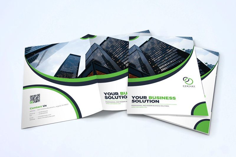 bifold-business-brochure-template