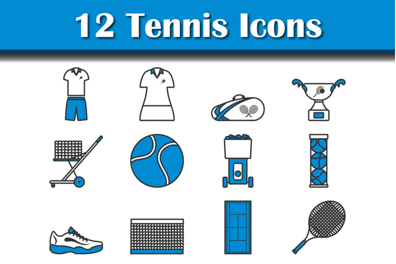 tennis-icon-set