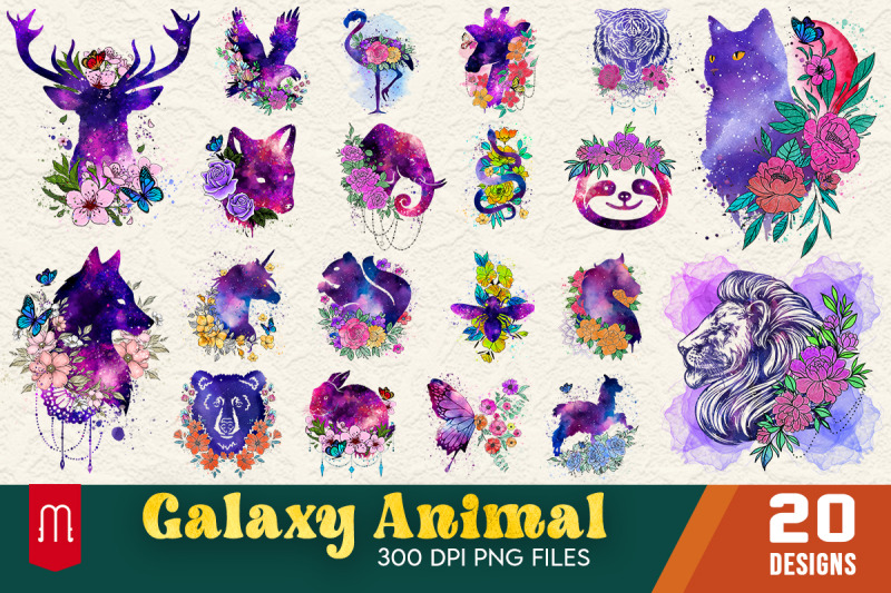 galaxy-animal-png-bundle