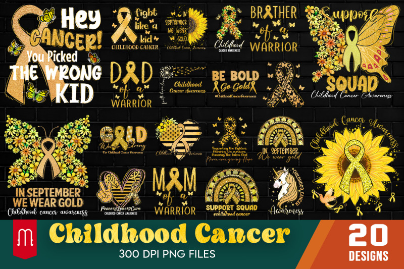 childhood-cancer-png-bundle