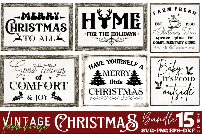 vintage-christmas-sign-svg-bundle