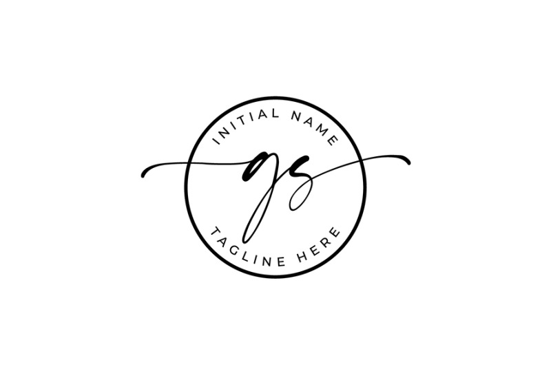 handwritten-logo-premade-logo-gs-initial-letters-monogram