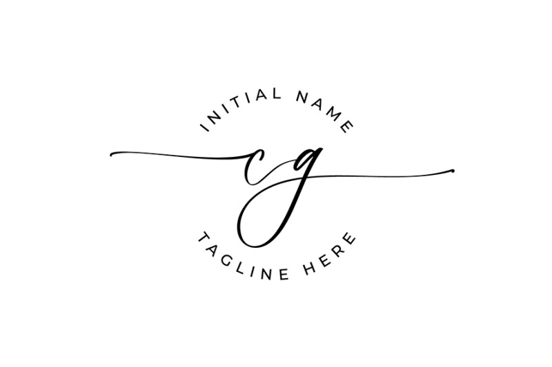 handwritten-logo-premade-logo-cg-initial-letters-monogram