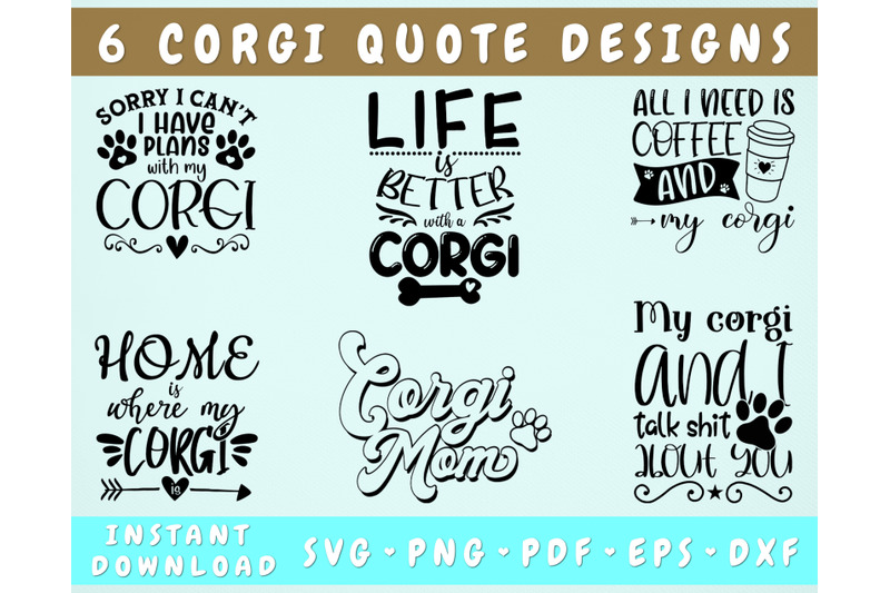 corgi-quotes-svg-bundle-6-designs-corgi-shirt-svg-funny-corgi-sayin