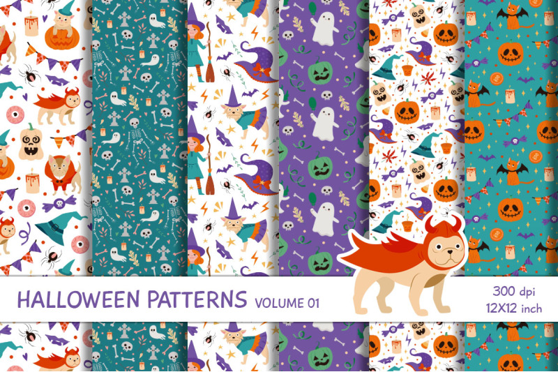 halloween-seamless-patterns-digital-papers