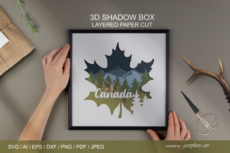 canada-svg-3d-maple-leaf-layered-papercut-shadow-box