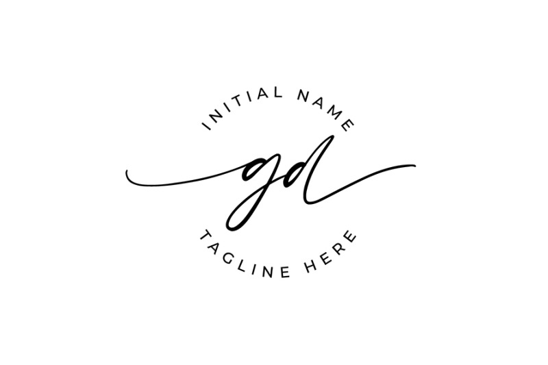 handwritten-logo-premade-logo-dg-initial-letters-monogram