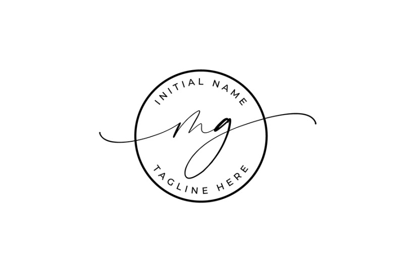 handwritten-logo-premade-logo-mg-initial-letters-monogram