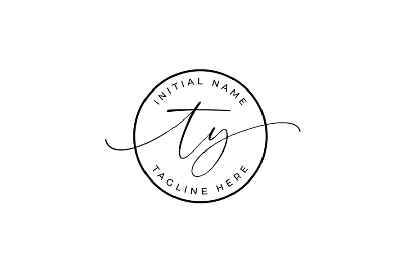 handwritten-logo-premade-logo-ty-initial-letters-monogram