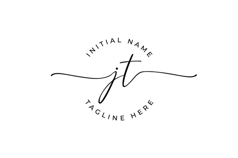 handwritten-logo-premade-logo-jt-initial-letters-monogram