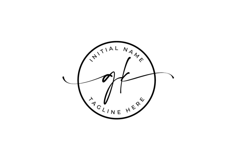 handwritten-logo-premade-logo-gk-initial-letters-monogram