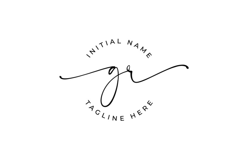 handwritten-logo-premade-logo-gr-initial-letters-monogram