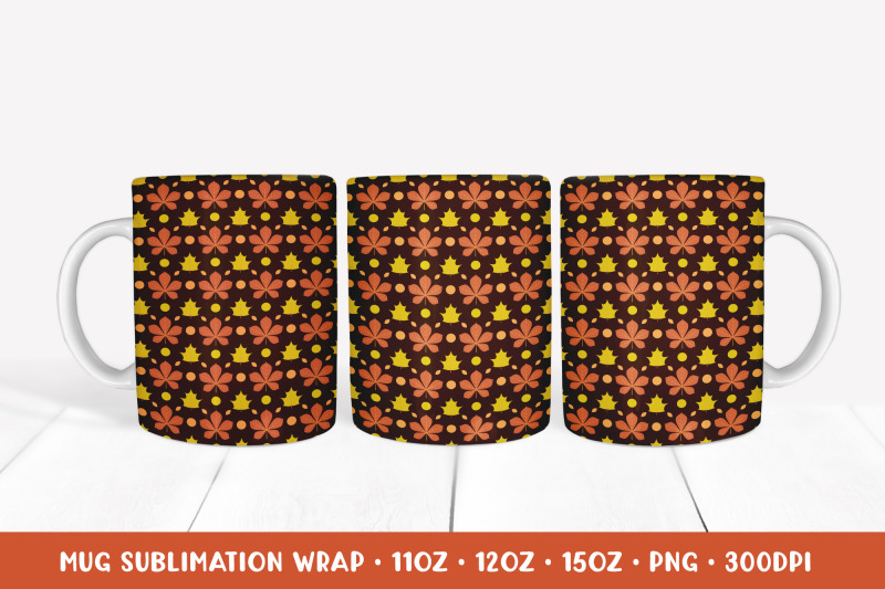 fall-leaves-mug-wrap-sublimation-autumn-mug-design-png