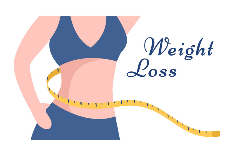 10-weight-loss-flat-illustration