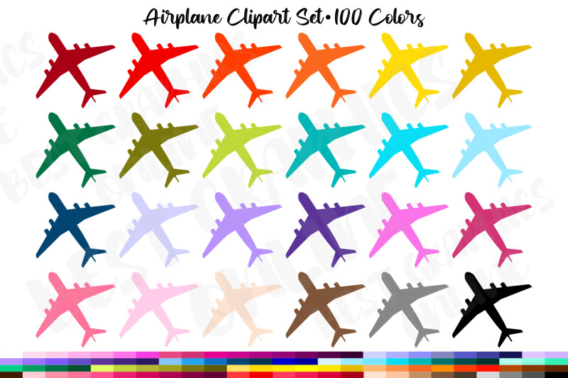 airplane-clipart-aeroplane-silhouette-clipart-graphics-set