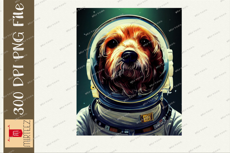 astronaut-golden-dog-spaceman-galaxy