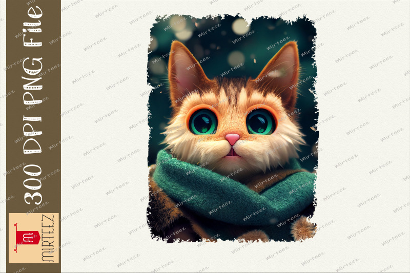 cat-with-coat-and-scarf-cozy-winter