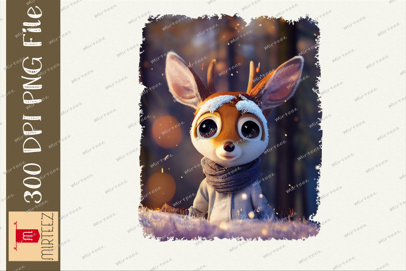 deer-with-coat-and-scarf-cozy-winter