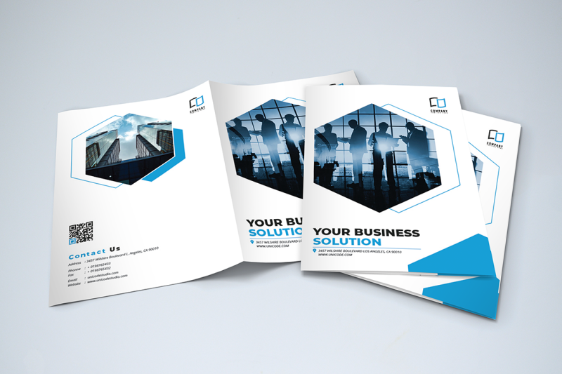 bifold-business-brochure-template