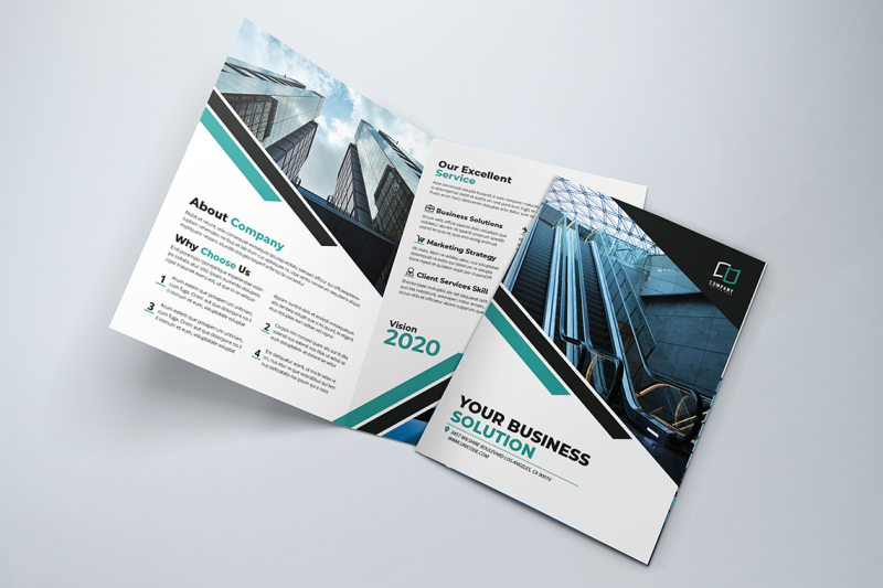 bifold-business-brochure-template