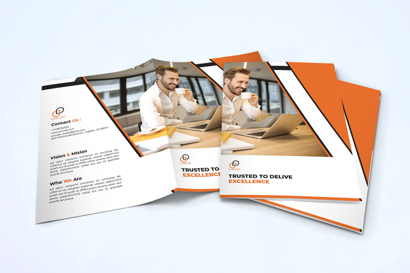 bifold-business-brochure-template