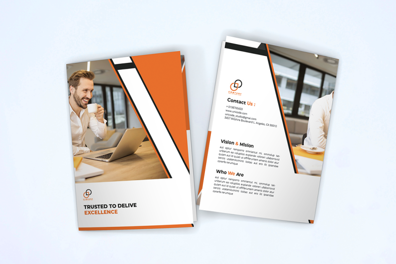 bifold-business-brochure-template