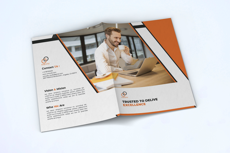 bifold-business-brochure-template