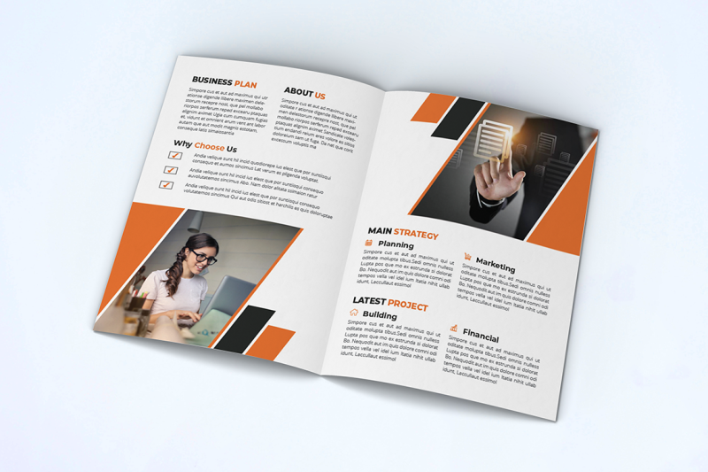 bifold-business-brochure-template