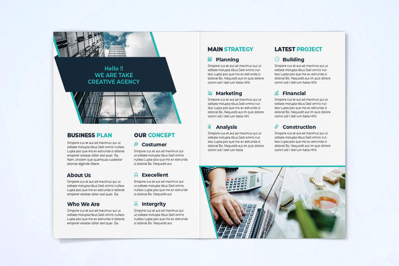 bifold-business-brochure-template