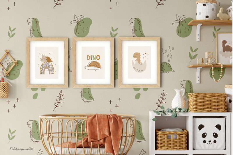 dinosaur-clipart-and-kids-pattern