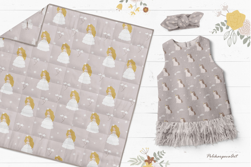 little-princess-amp-unicorn-clipart-amp-pattern