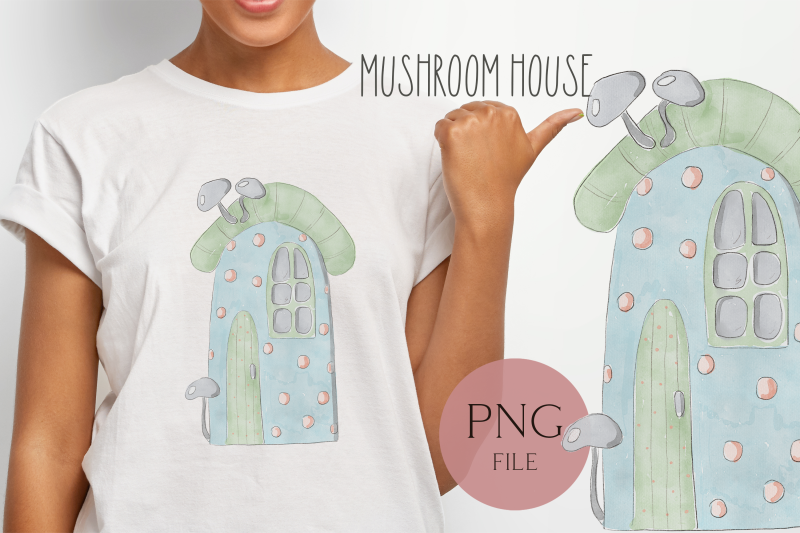 sublimation-house-gnome-mushroom-png-disign-autumn-halloween