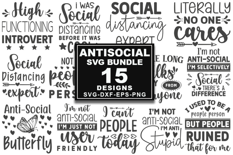 anti-social-svg-bundle