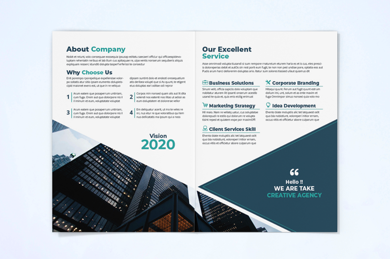 bifold-business-brochure-template