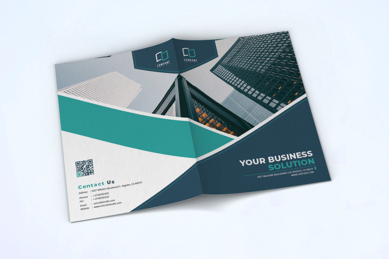 bifold-business-brochure-template