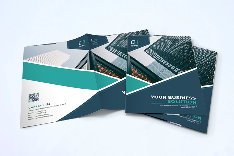 bifold-business-brochure-template