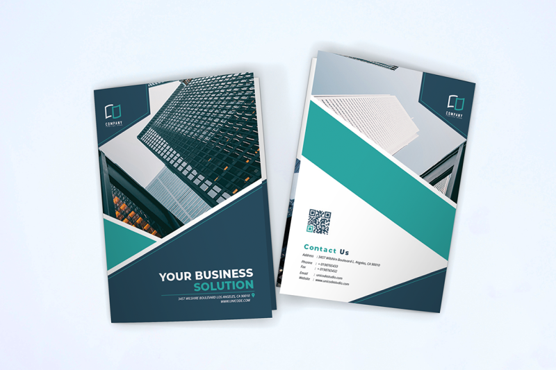 bifold-business-brochure-template