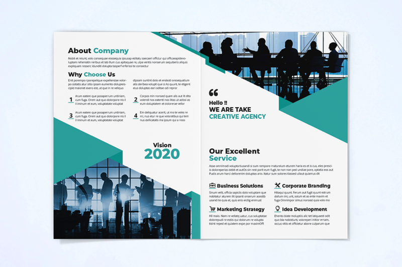 bifold-business-brochure-template