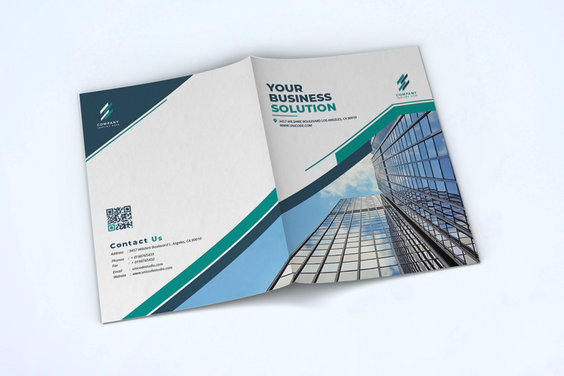 bifold-business-brochure-template