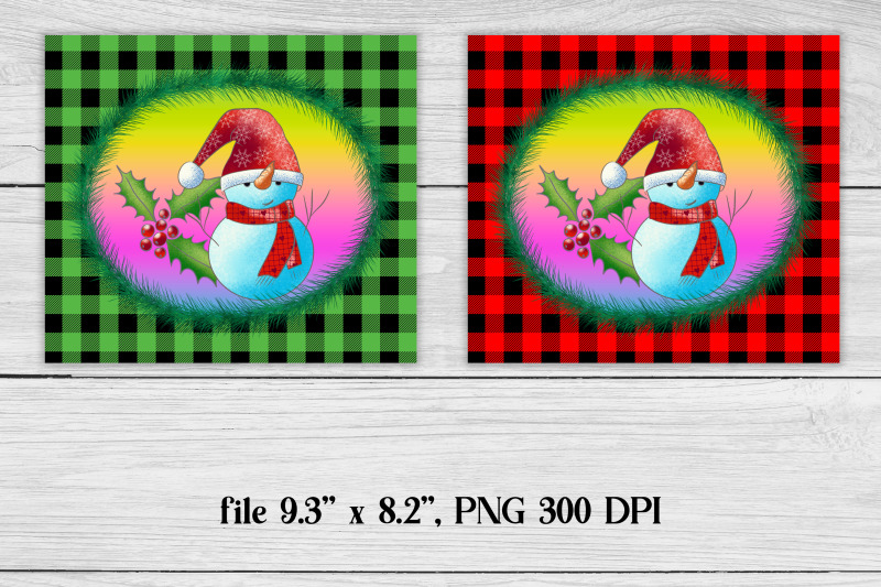 christmas-tumbler-sublimation-christmas-snowman-png